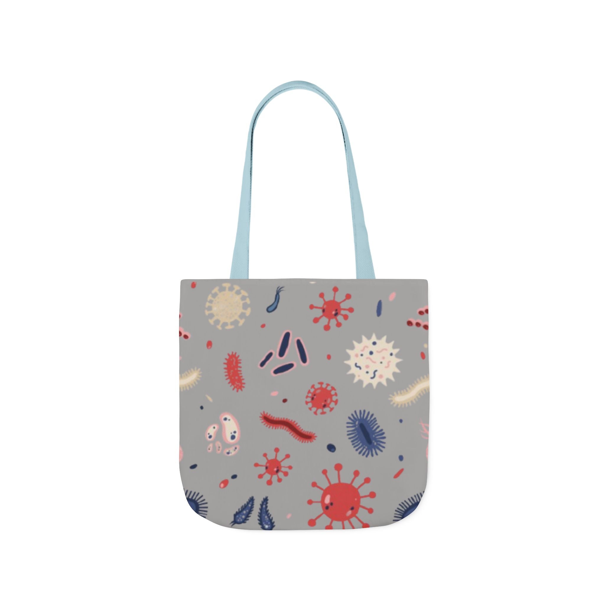 Microbe Pattern Canvas Tote Bag