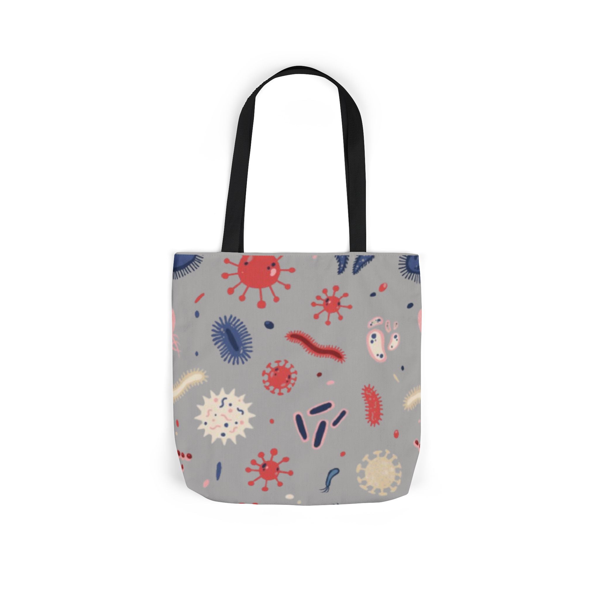 Microbe Pattern Canvas Tote Bag