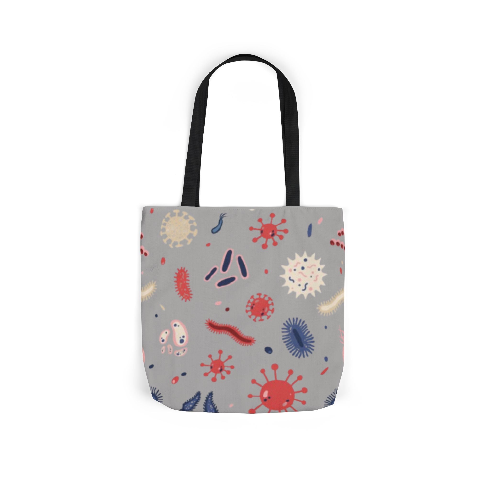 Microbe Pattern Canvas Tote Bag