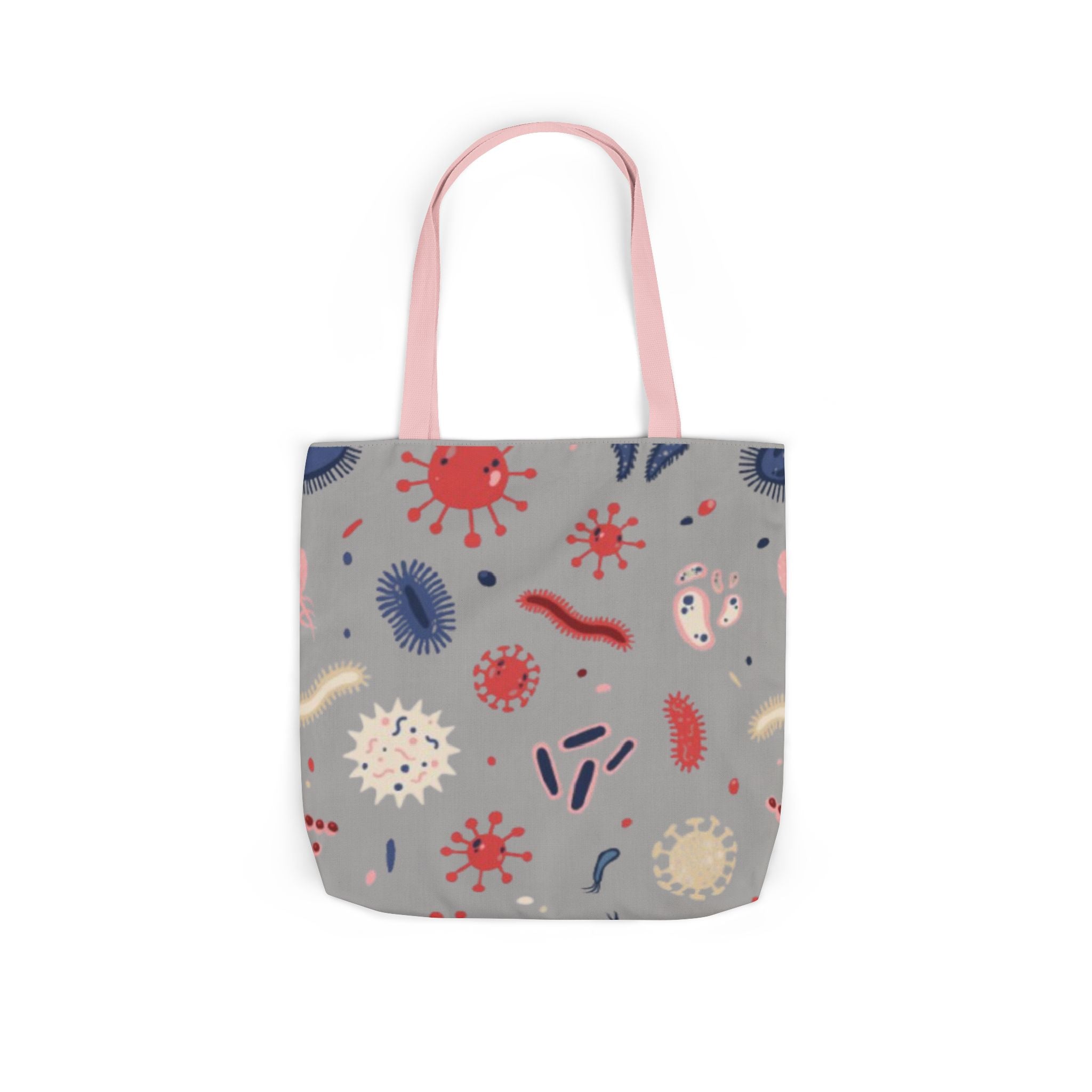Microbe Pattern Canvas Tote Bag