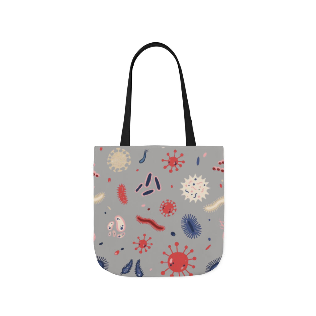 Microbe Pattern Canvas Tote Bag
