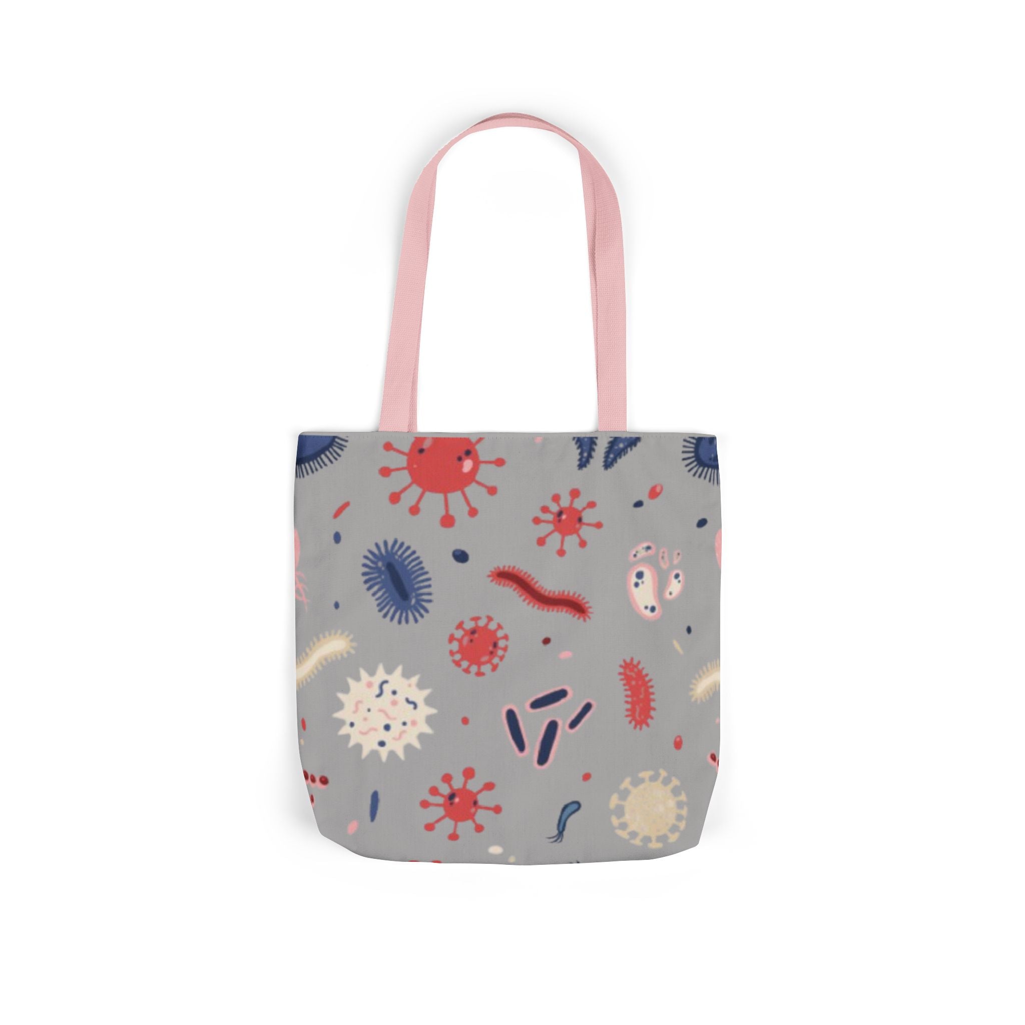 Microbe Pattern Canvas Tote Bag