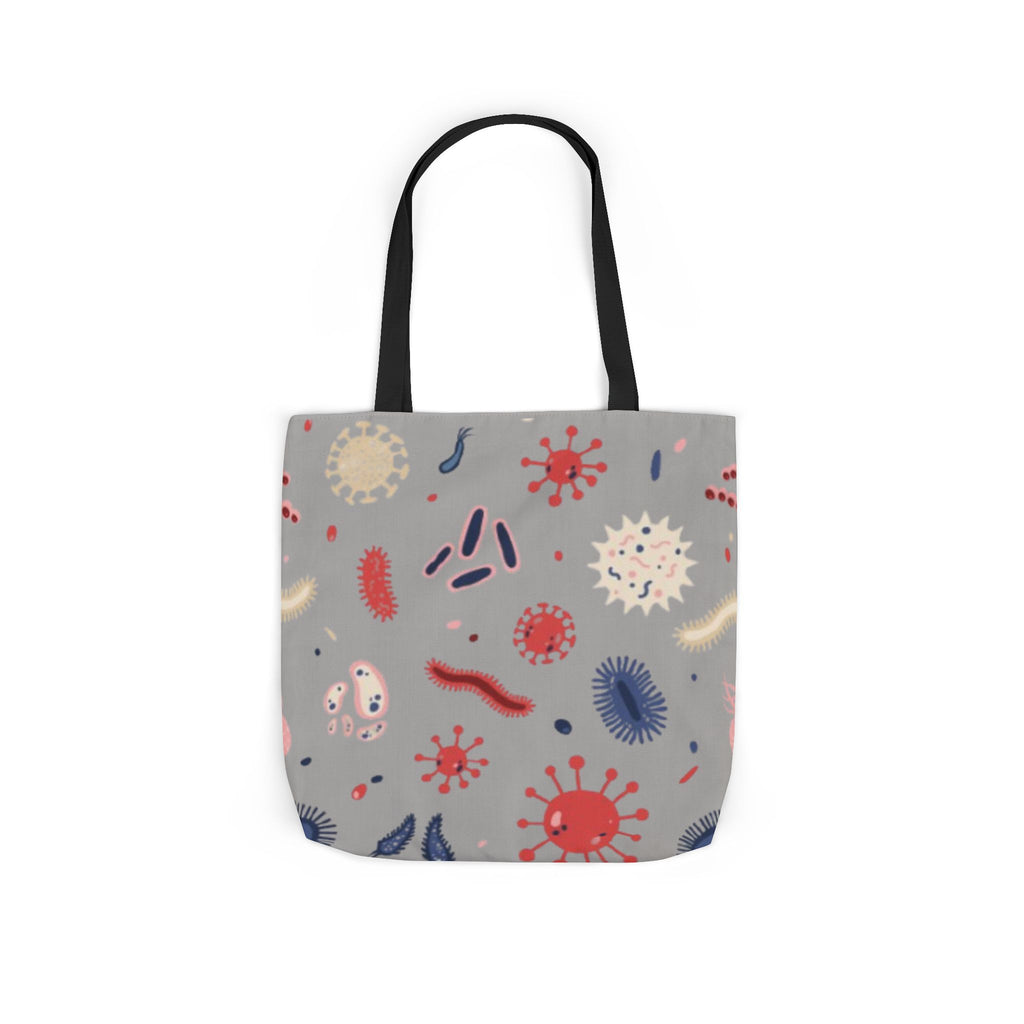 Microbe Pattern Canvas Tote Bag