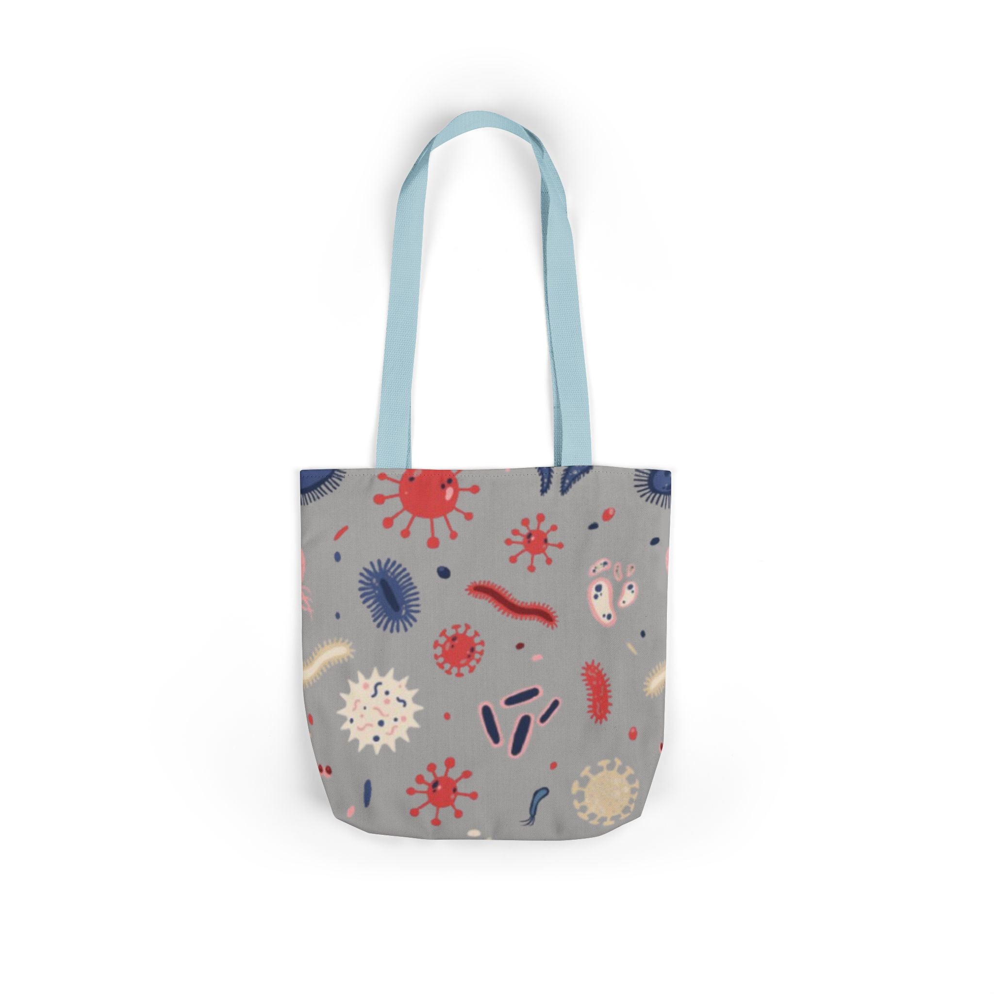 Microbe Pattern Canvas Tote Bag