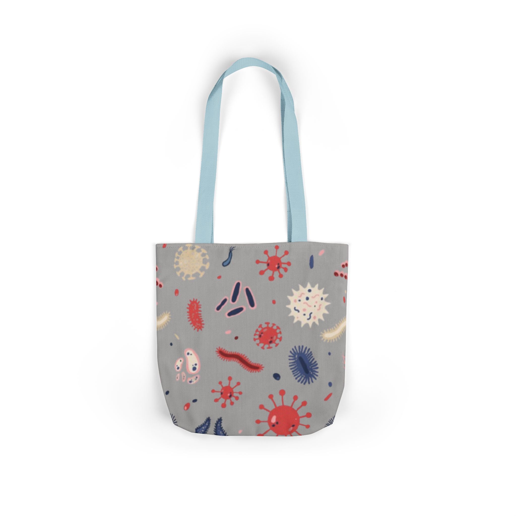 Microbe Pattern Canvas Tote Bag