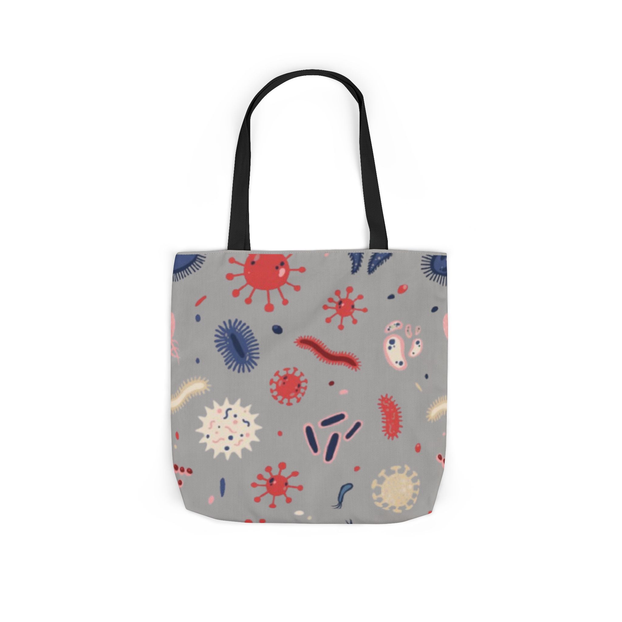Microbe Pattern Canvas Tote Bag