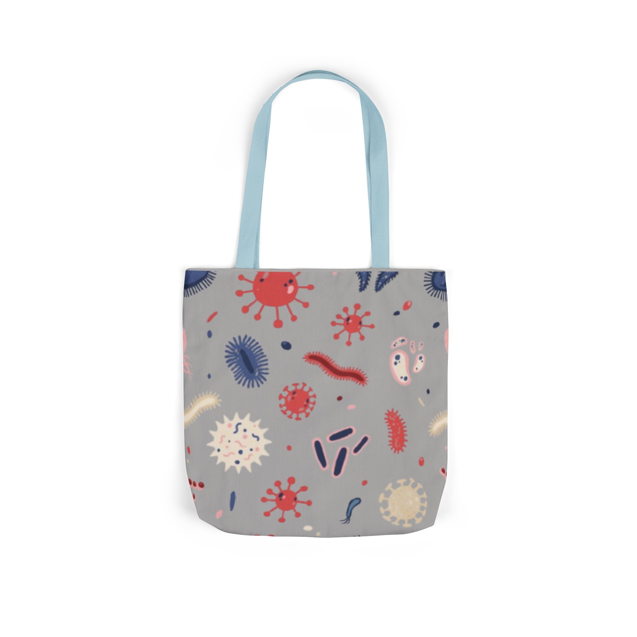 Microbe Pattern Canvas Tote Bag