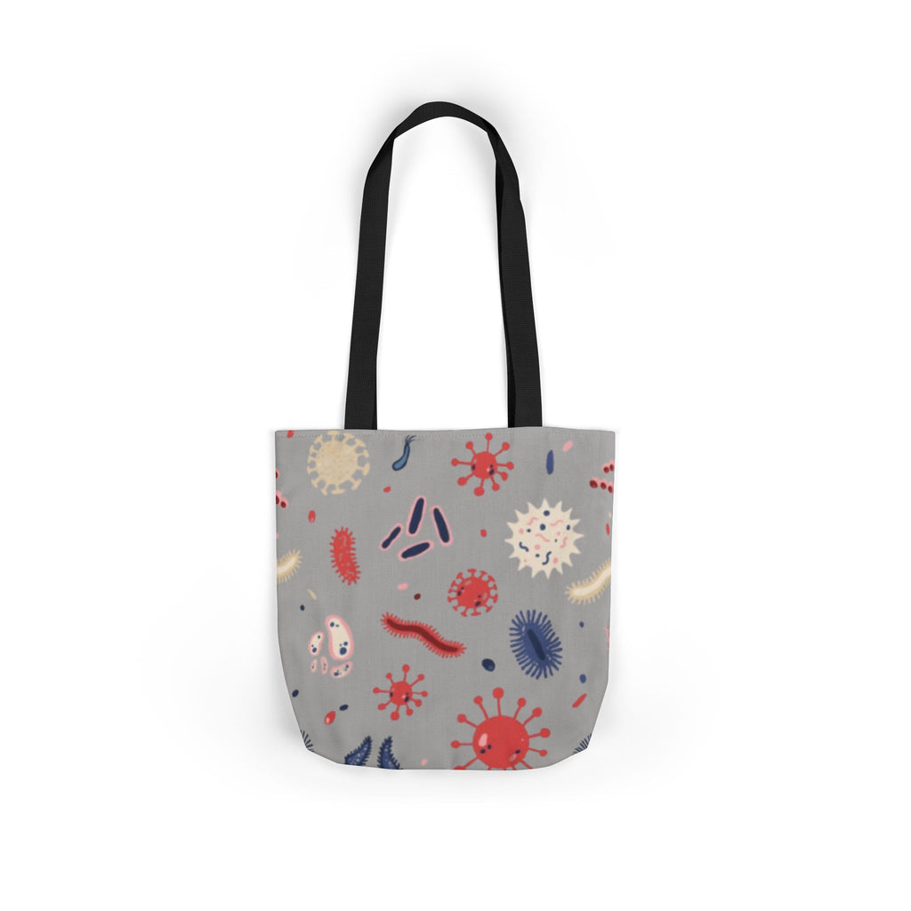 Microbe Pattern Canvas Tote Bag