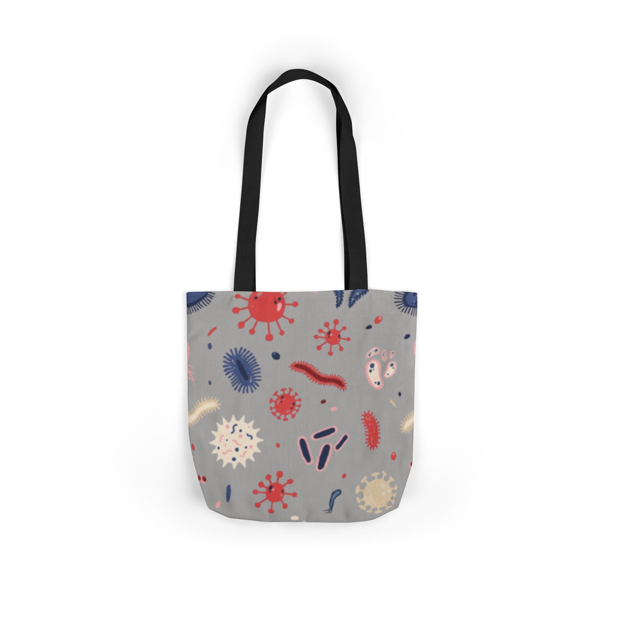 Microbe Pattern Canvas Tote Bag